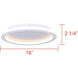 Gavyn LED 16 inch White Flush Mount Ceiling Light