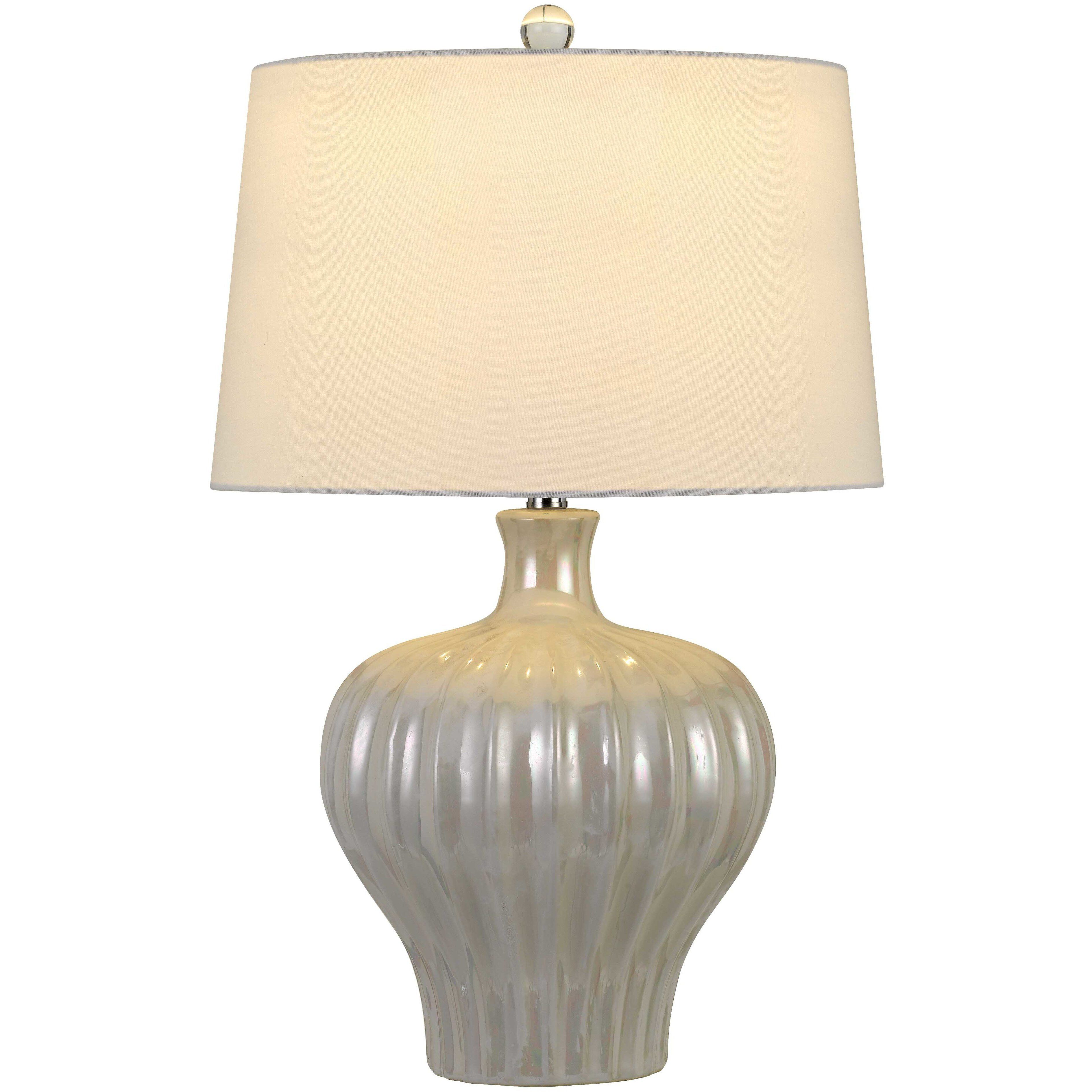 Afragola 27 inch 150 watt Pearl Table Lamp Portable Light