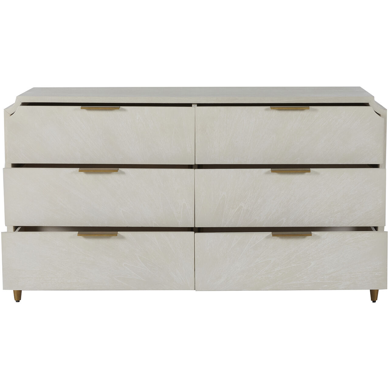 Chiri Cerused White / Stained Gold Chest