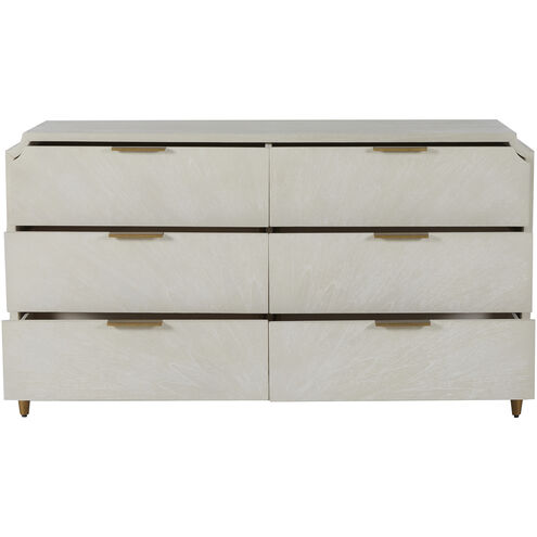 Chiri Cerused White / Stained Gold Chest