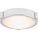 Halo LED 8 inch Chrome Flush Mount Ceiling Light