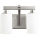 Lancaster 2 Light 13.25 inch Satin Nickel Vanity Light Wall Light