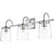 Avani 3 Light 24 inch Chrome Bath Sconce Wall Light