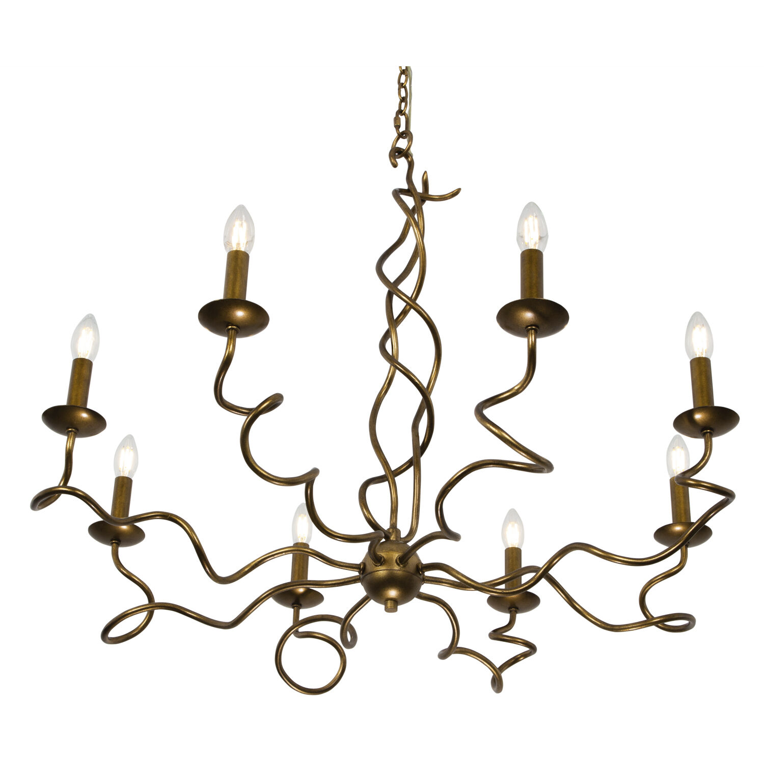 Rizo 8 Light 36 inch Oil Rubbed Bronze Chandelier Ceiling Light