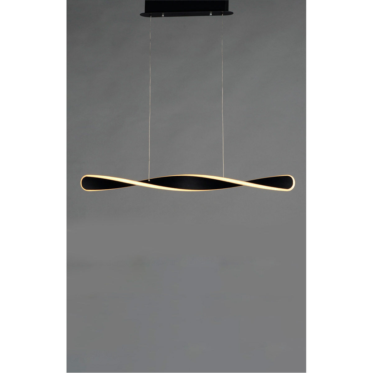 Pirouette LED 40 inch Black Linear Pendant Ceiling Light