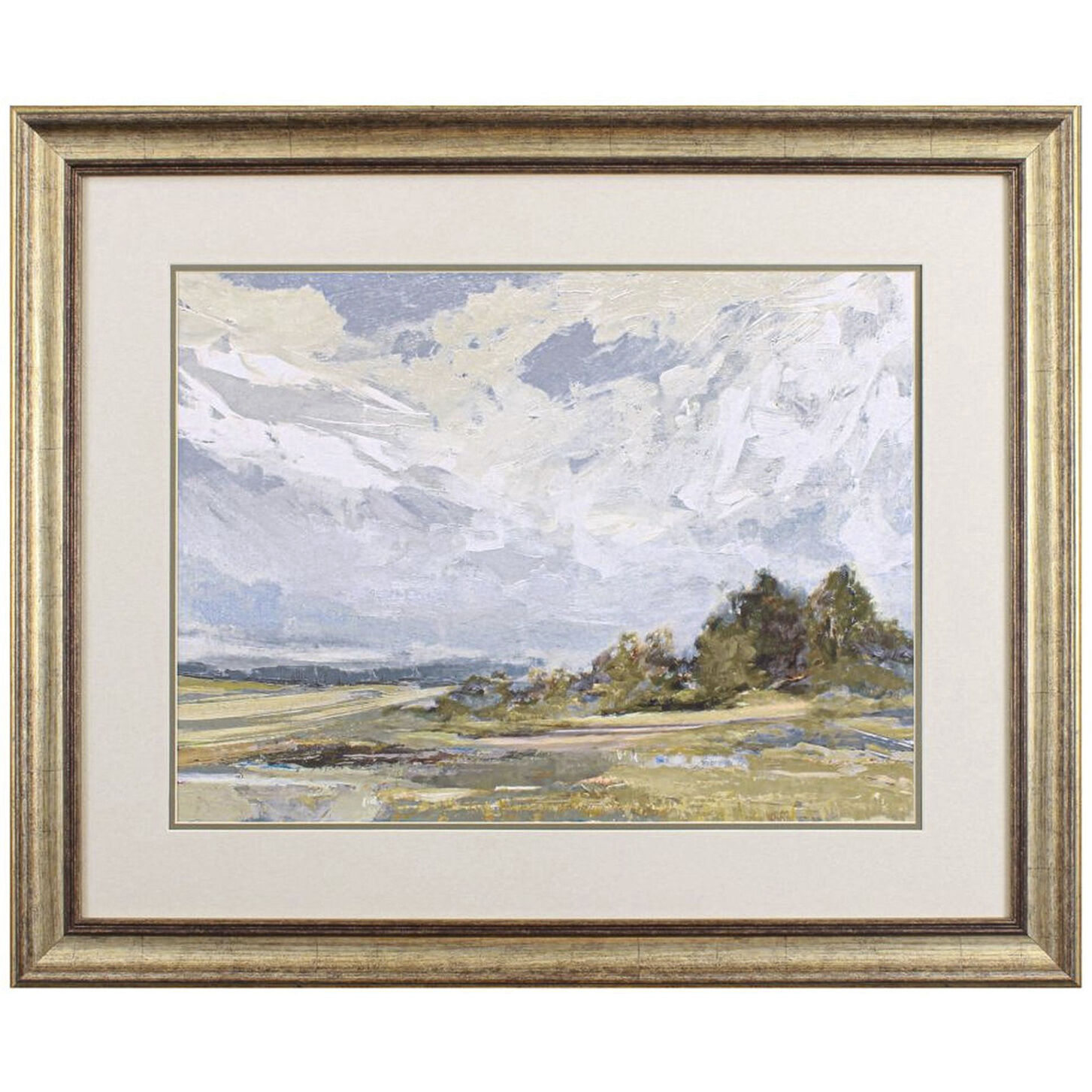 Days Like These / Power of Stillness Blue and Green and Brown and Neutral Framed Art, Propac
