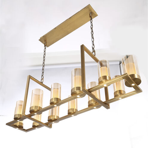 Londra LED 4 inch Bronze Pendant Ceiling Light in Brass