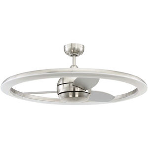 Anillo 36 inch Brushed Polished Nickel with Brushed Nickel Blades Ceiling Fan