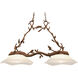 Ponderosa 2 Light 46 inch Ponderosa Island Light Ceiling Light in Without Glass