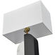 Ohara 28 inch 150.00 watt Matte Black and White Table Lamp Portable Light