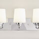 Windom 3 Light 18 inch Chrome Wall Bath Fixture Wall Light