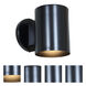Poseidon 1 Light 6 inch Black Wallwasher