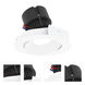 Pearl Bright White Reflector / Bright White Flange LED Round Adjustable Cone Retrofit in 3000K, 4" Retrofit
