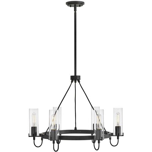 Ryden 6 Light 28 inch Black Chandelier Ceiling Light