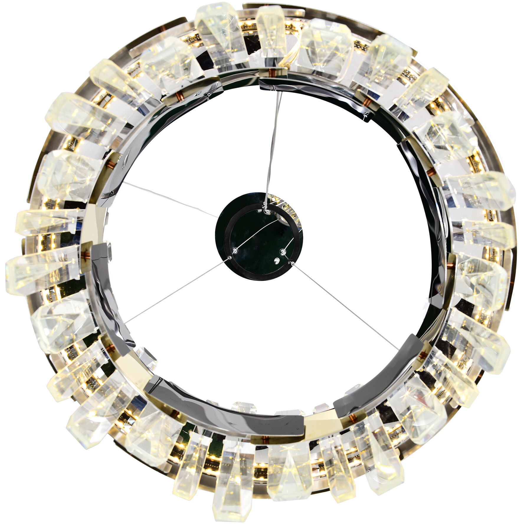 Aya LED Pearl Black Chandelier Ceiling Light