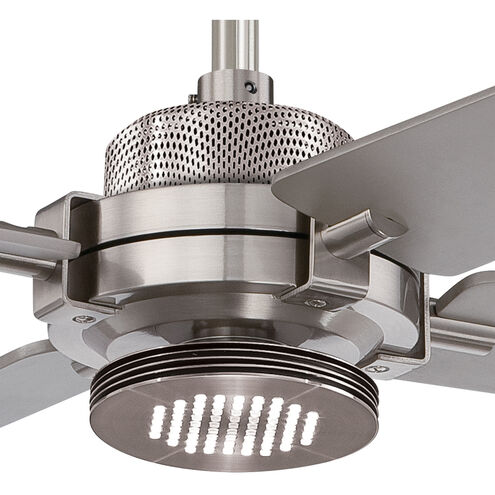 Spectre 60 inch Brushed Nickel/Silver with Silver Blades Ceiling Fan