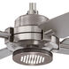 Spectre 60 inch Brushed Nickel/Silver with Silver Blades Ceiling Fan