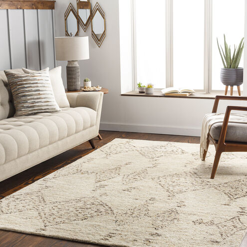 Pampa 120 X 96 inch Cream Rug in 8 x 10, Rectangle