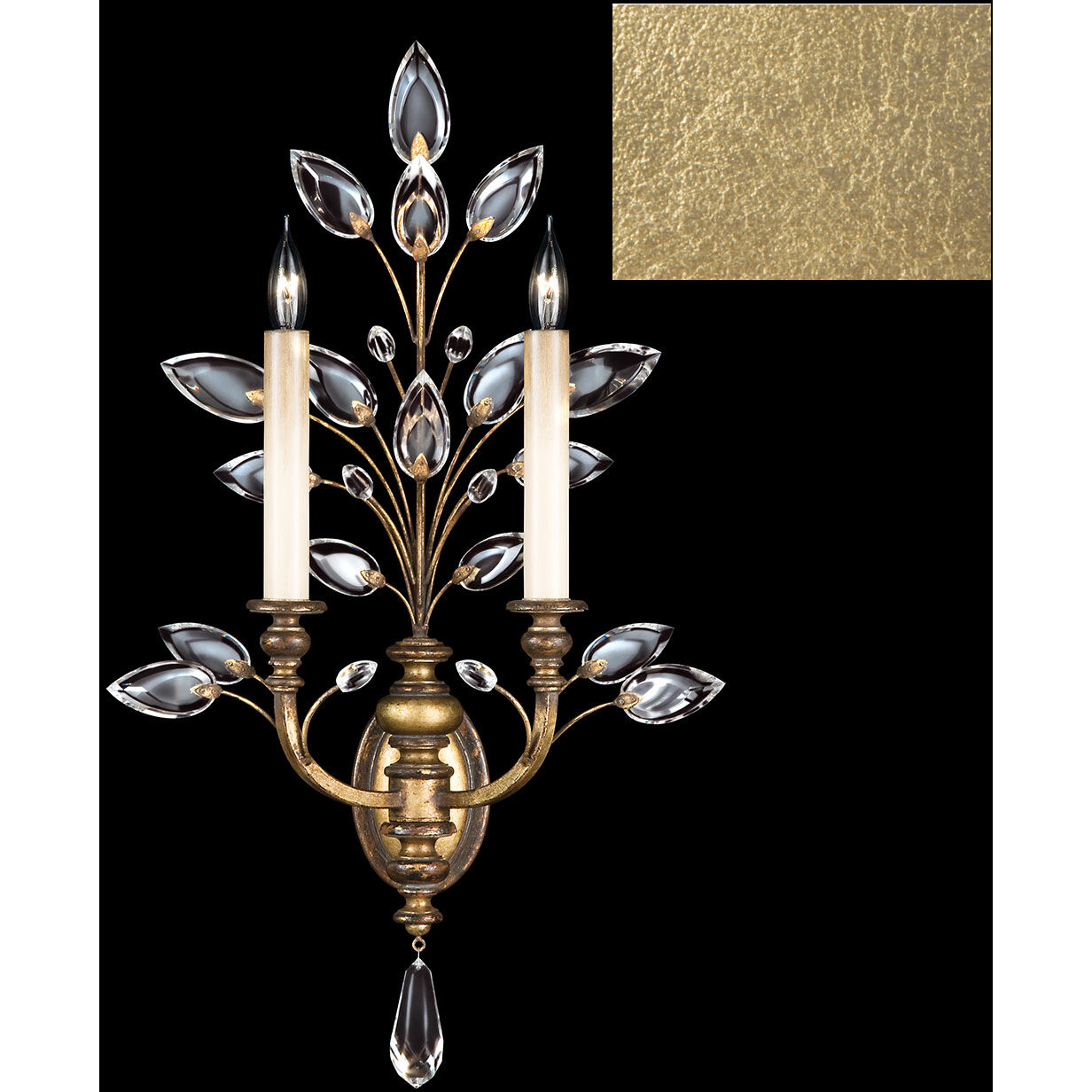 Crystal Laurel Sconce Wall Light