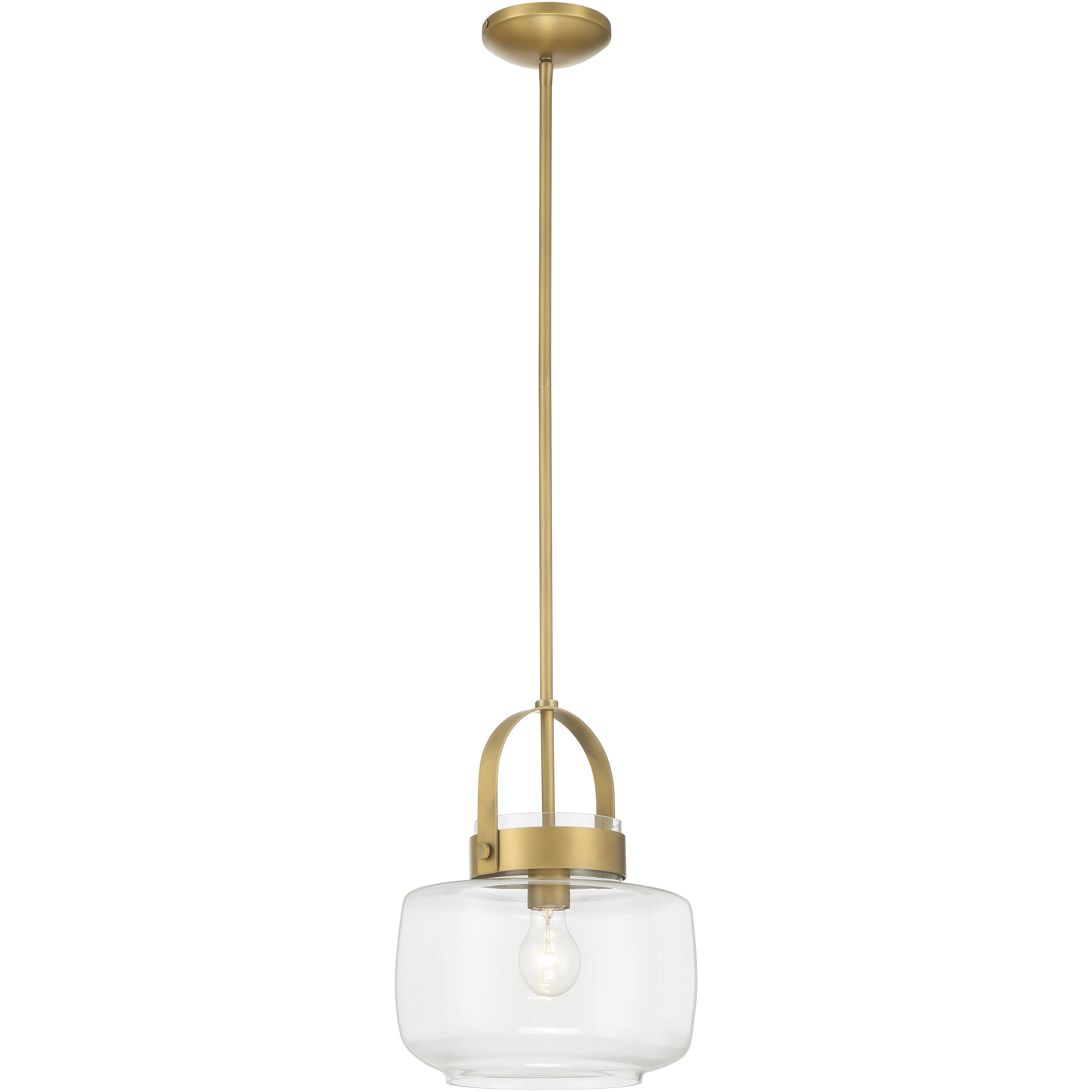 Wickglow 1 Light 11 inch Legacy Brass Pendant Ceiling Light