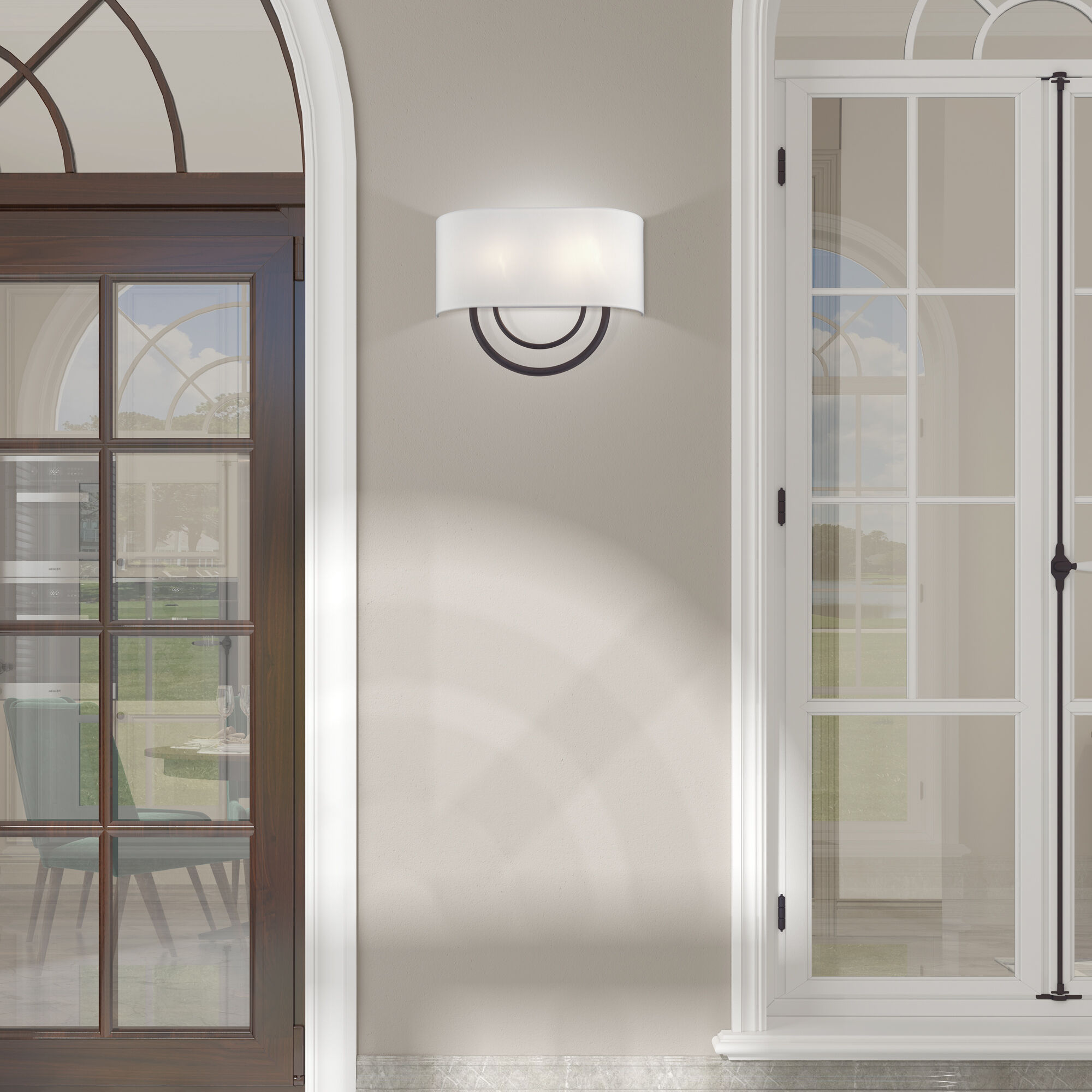 Stratton 2 Light 15 inch Bronze ADA Wall Sconce Wall Light