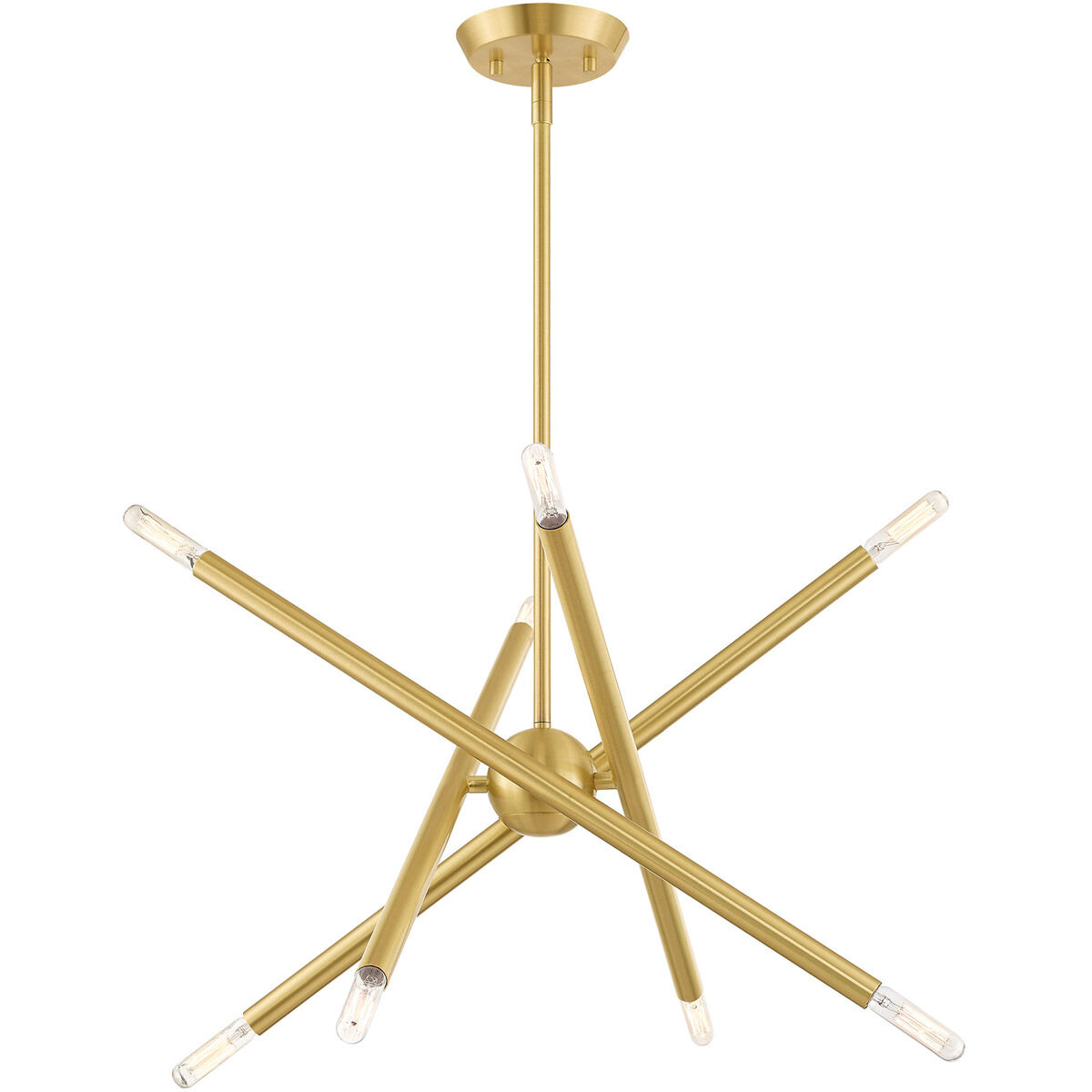 Soho 8 Light 20 inch Satin Brass Chandelier Ceiling Light