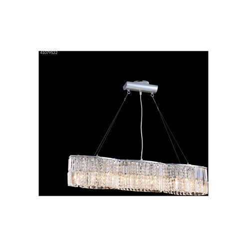 Bar Light 9 Light 5 inch Silver Crystal Chandelier Ceiling Light