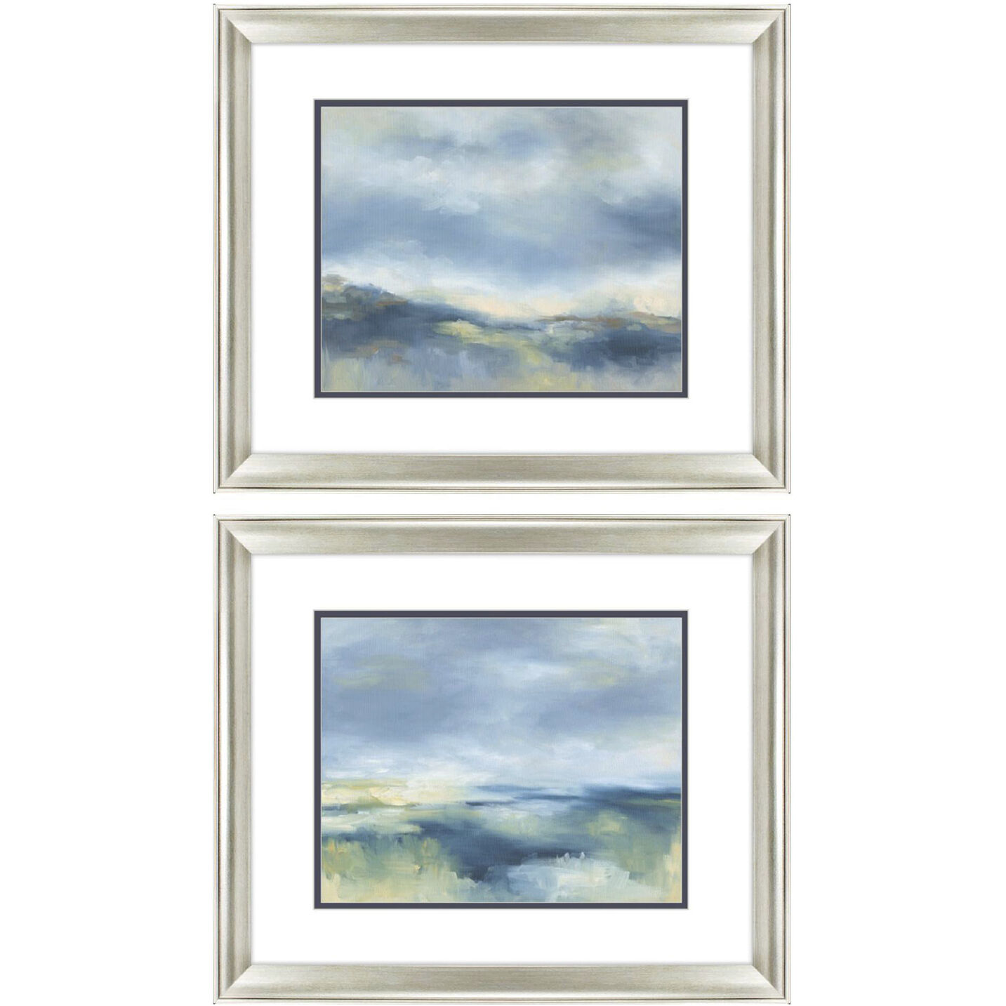 Abstract Blue and Yellow Framed Art, Propac