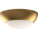 Alora Mood Rubio 2 Light 12.25 inch Aged Gold/Opal Matte Glass Flush Mount Ceiling Light