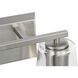 Vertex 2 Light 12.87 inch Brushed Nickel Bath Light Wall Light