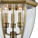 Ashford 3 Light 12 inch Antique Brass Outdoor Pendant, Large