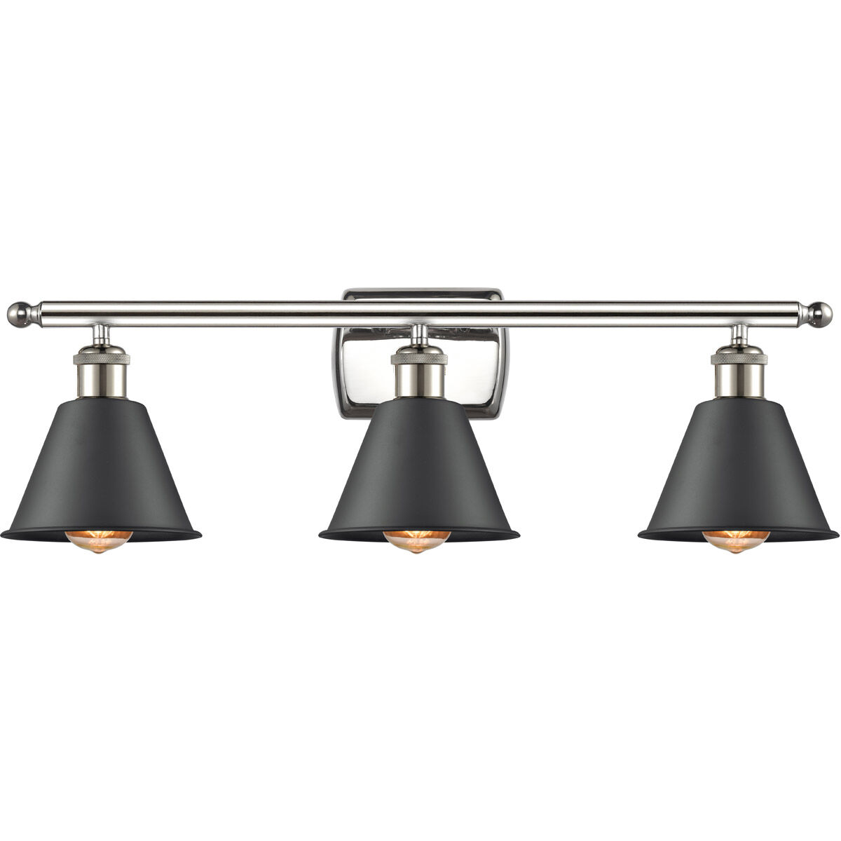 Ballston Smithfield 3 Light 26 inch Polished Nickel Bath Vanity Light Wall Light