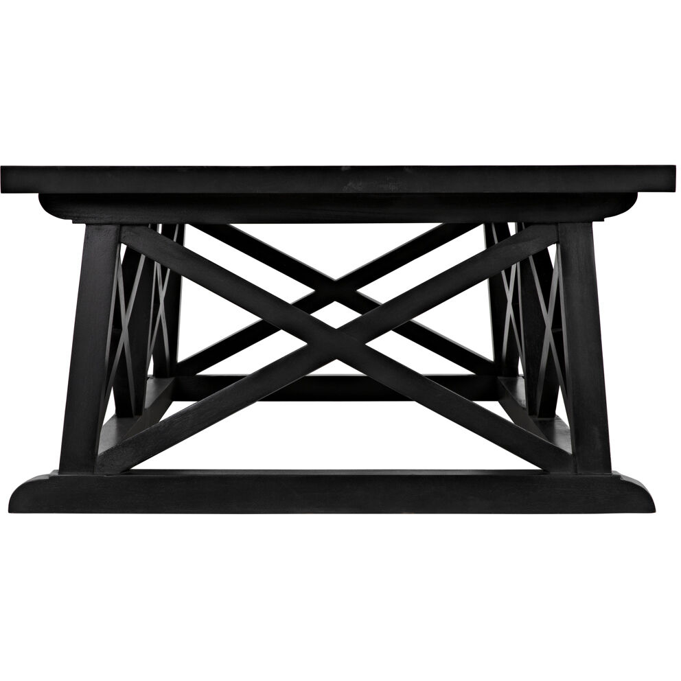 Sutton 60 X 34 inch Hand Rubbed Black Coffee Table