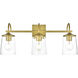 Avani 3 Light 24 inch Brass Bath Sconce Wall Light