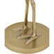 Crane 16 inch Gold and Clear Accent Table