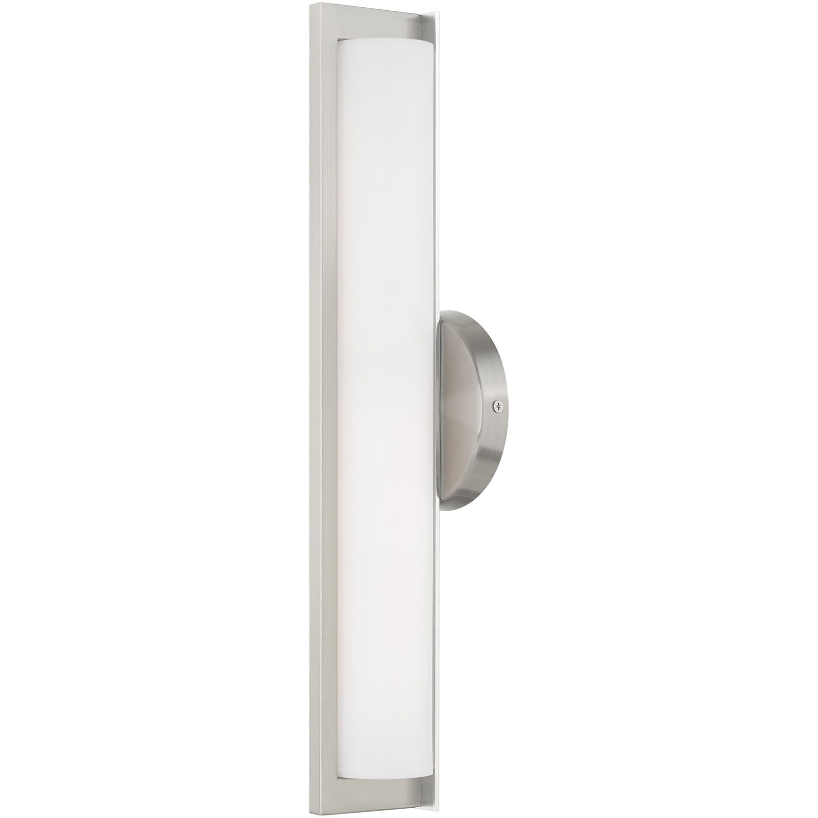 Visby LED 4 inch Brushed Nickel ADA Bath Vanity Wall Light