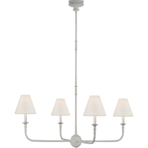 Thomas O'Brien Piaf 4 Light 39.25 inch Plaster White Chandelier Ceiling Light, Large