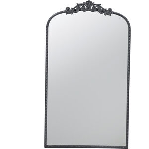Baroque Inspired 42 X 24 inch Black Wall Mirror