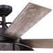 Charleston 56 inch New Bronze with Driftwood-Dark Maple Blades Ceiling Fan