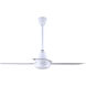 DC 60 inch White Industrial Ceiling Fan