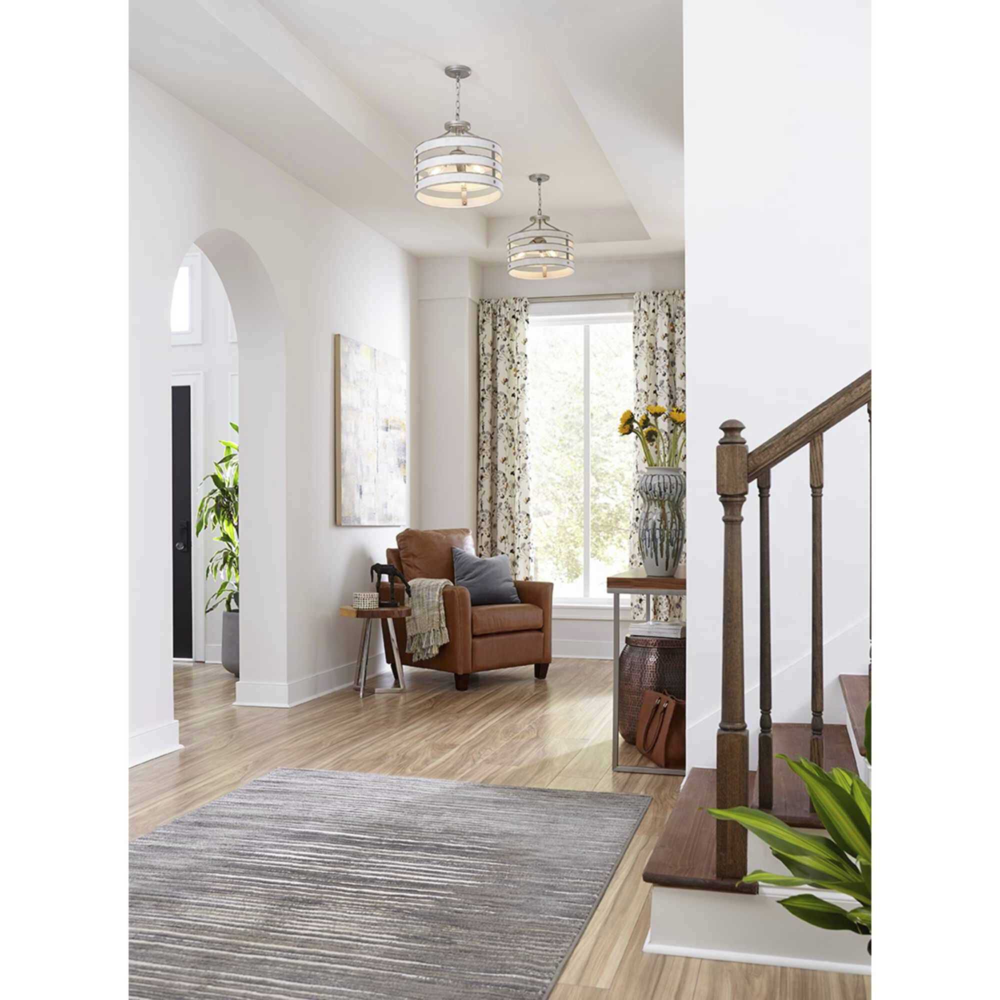 Gulliver 3 Light 17 inch Galvanized Semi-Flush Mount Convertible Ceiling Light