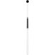 Main St. LED 5 inch Black Pendant Ceiling Light in Frosted