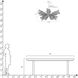 Kauai 12 Light 52 inch Bleached Rattan and White Chandelier Ceiling Light