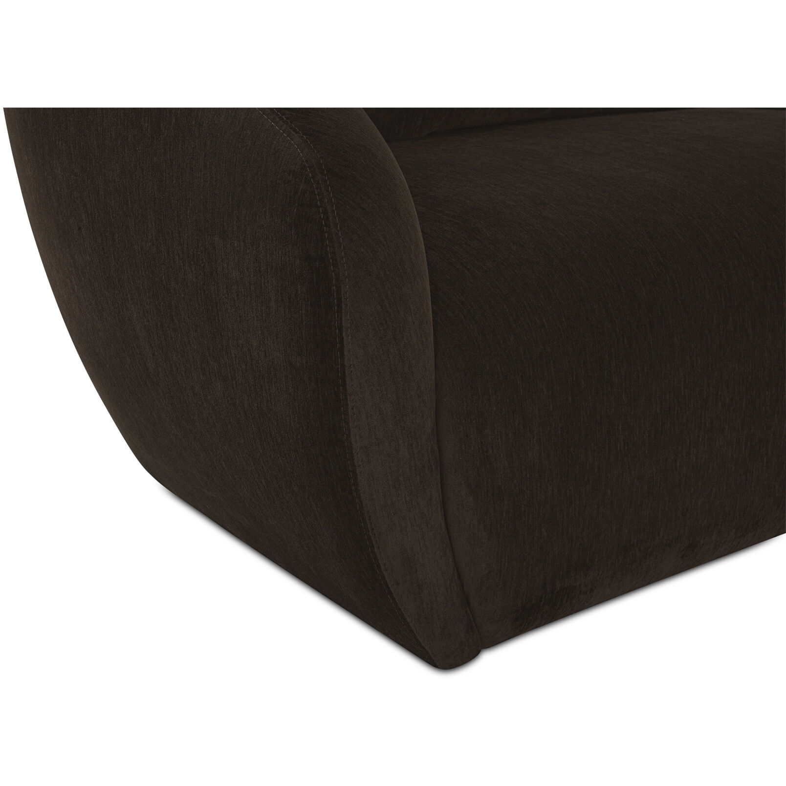 Amelia Brown Modular Right Sectional in Dark Brown, Nook