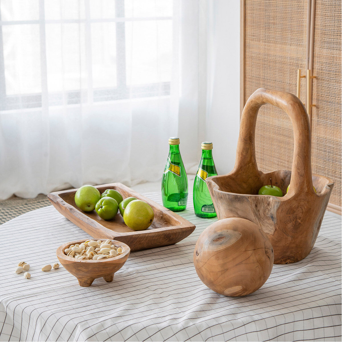 Rectangular Teak Natural Tray