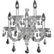 Brahms 5 Light 17 inch Chrome Wall Sconce Wall Light in Firenze Clear