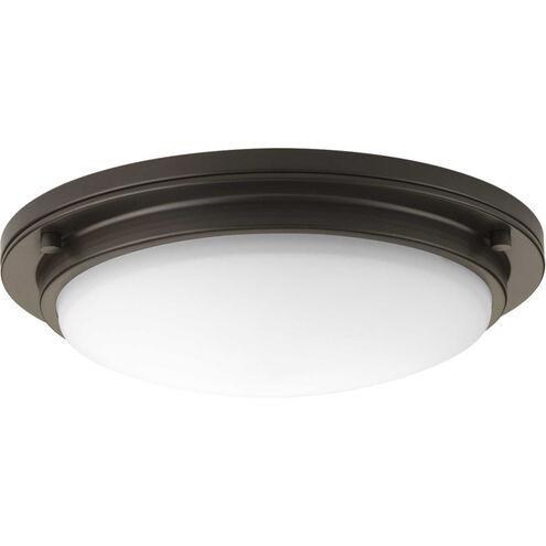Apogee LED 15 inch Architectural Bronze Flush Mount Ceiling Light, Progress LED
