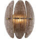 Marclaire 1 Light 9.25 inch Legacy Brass Wall Sconce Wall Light in Brown Textured Handmade Glass