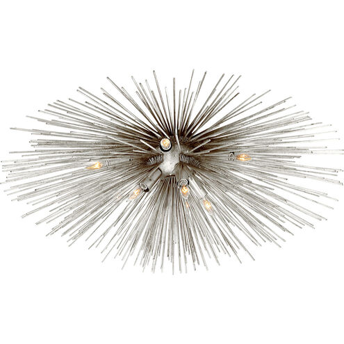Kelly Wearstler Strada 10 Light 40 inch Burnished Silver Leaf Flush Mount Ceiling Light, Large