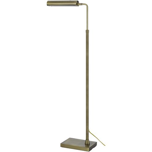 Delray 44 inch 17.00 watt Antique Brass Floor Lamp Portable Light